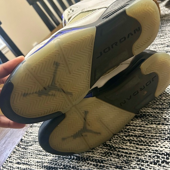 Jordan 5 dark concord purple/white Grade School size 5Y no box - Picture 8 of 8